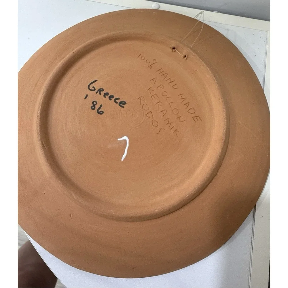 Vintage Hand Made Painted Terracotta 9